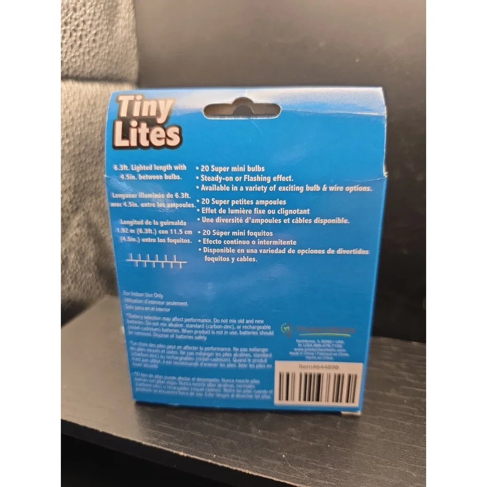 Crafts 20 Tiny Lights Clear Bulbs On Or Flashing 644898